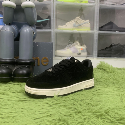 A Bathing Ape Bape Sta Black Suede